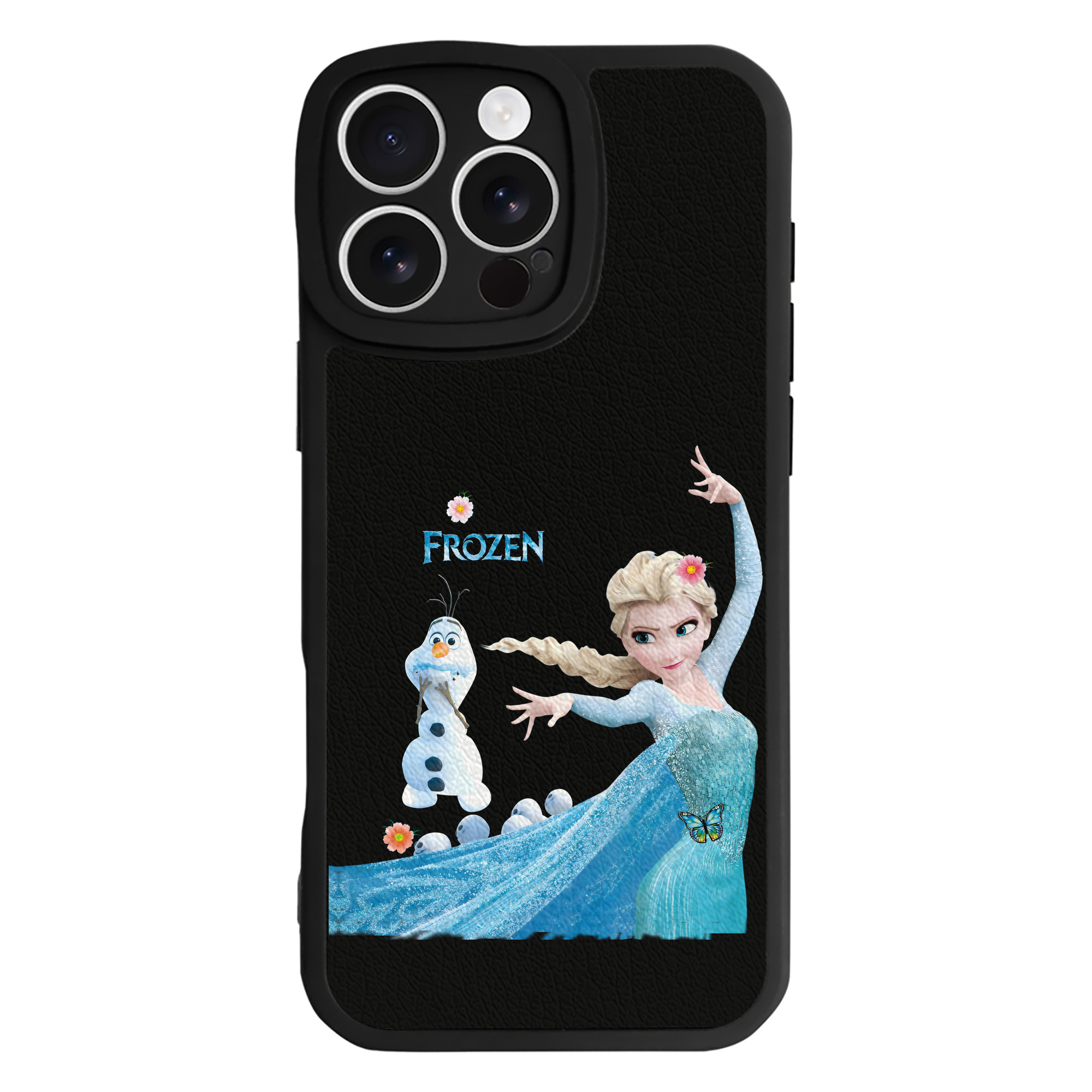 （画像用） アナと雪の女王 アンナ エルサ Frozen Anna Elsa 【iPhone 16シリーズ対応】シリコンスマホケース（レザー調） 材質：シリコン